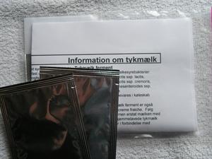 Mj�lksyrakultur til gr�ddfil, creme fraiche m.m. (2 stk. inkl. oppskrift) frystorkat